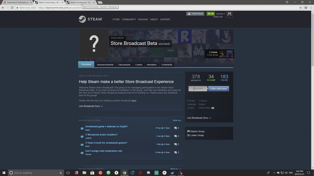 What is a Steam Store Broadcast?