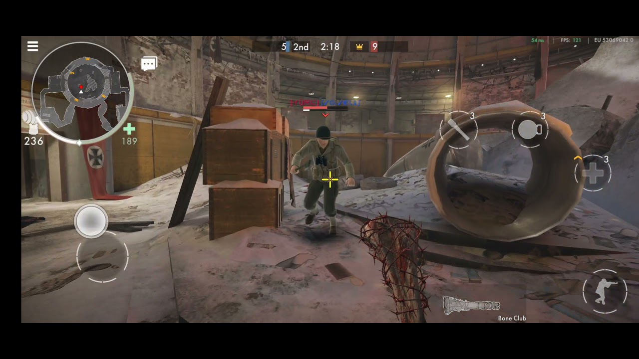 M1910 Axe vs Bone club дуэль.