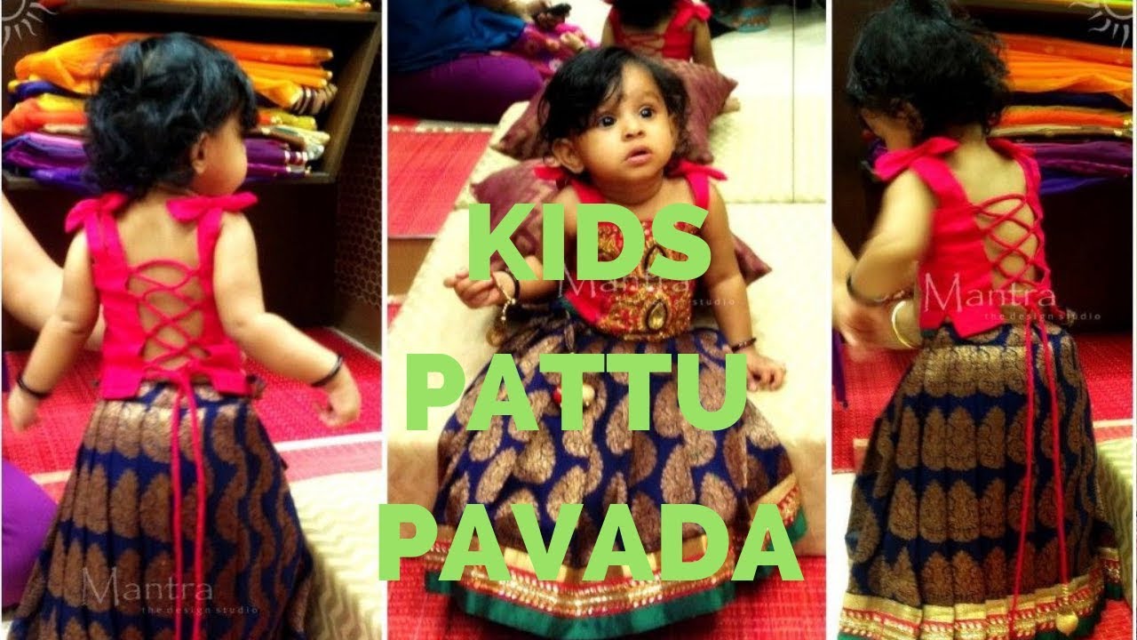 pattu pavadai designs 2018 for babies
