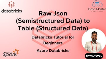 33. Raw Json (Semistructured  Data) to Table (Structured Data) | Very Basic | Azure Databricks