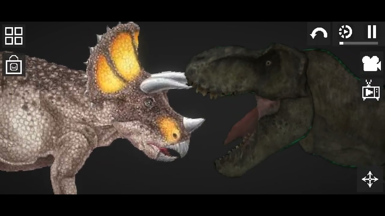 T-rex vs triceratops