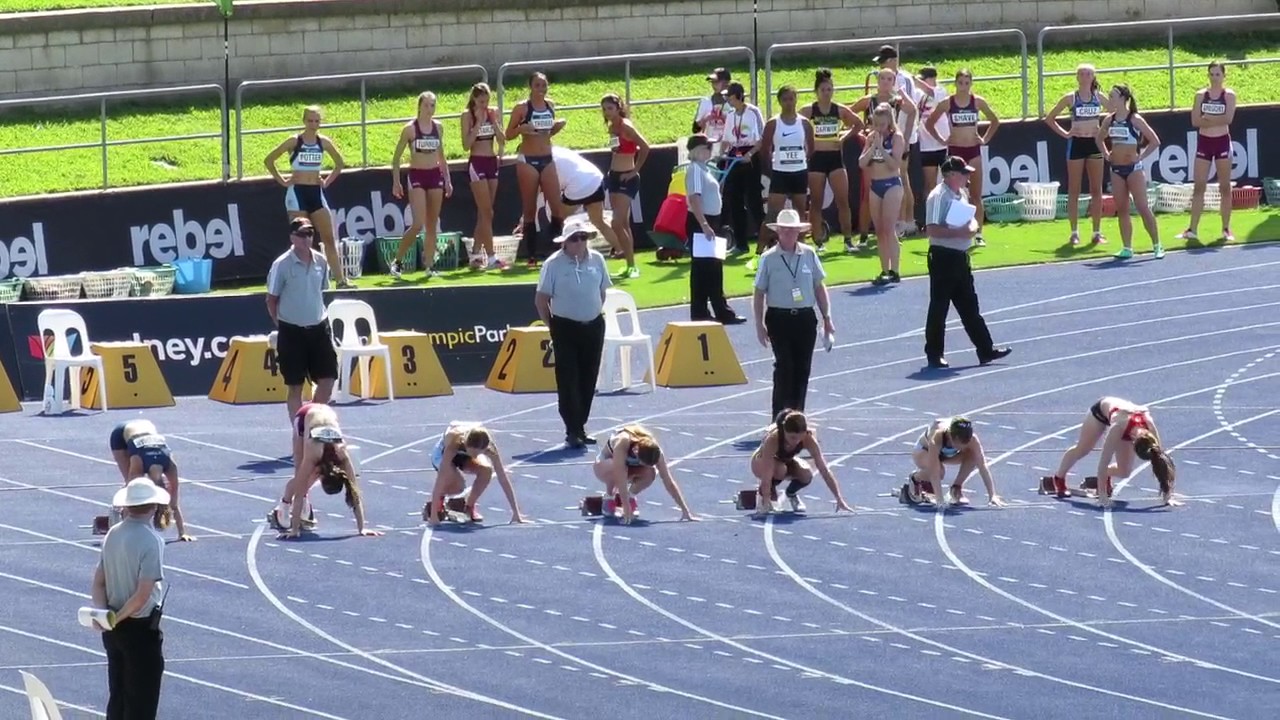 100m U17 H1 Sara Dougan 12.04 +2.0 Australian Athletics Championships 2017