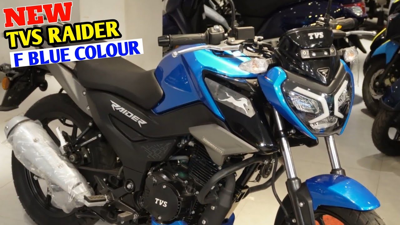 2023 TVS Raider 125 New Blue Colour Launched🔥On Road Price,Changes ...