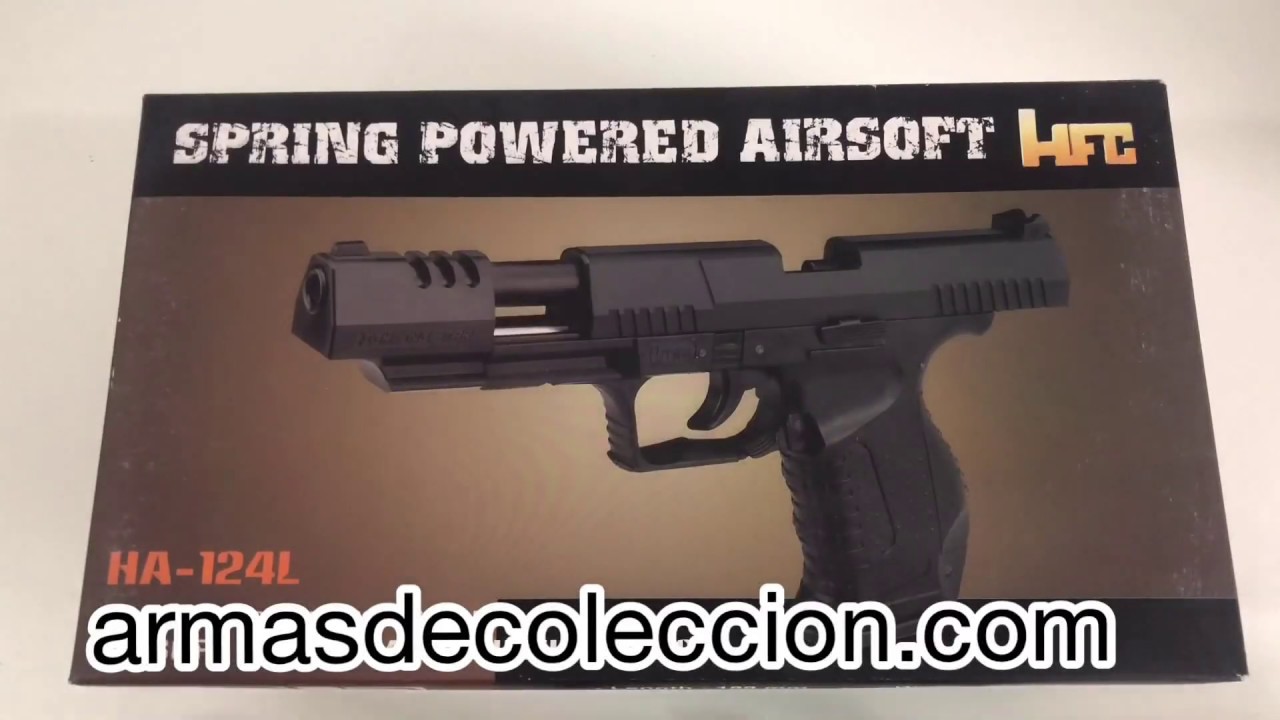 Pistola airsoft de muelle HFC Cañón largo Tipo Walther P99 