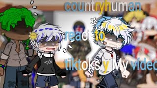Countryhuman React To Tiktoks And My Videos Argentinaships?Cringe?