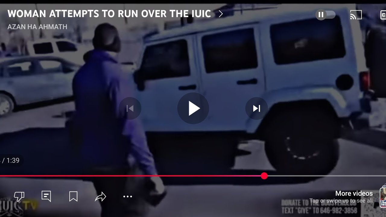 Woman trying to run over ... the IUIC Members.. - YouTube