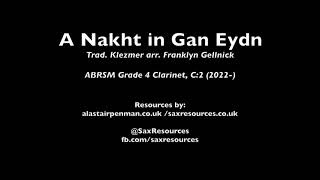 A Nakht in Gan Eydn (A Night in the Garden of Eden), arr. Gellnick. (ABRSM Clarinet Grade 4) screenshot 1