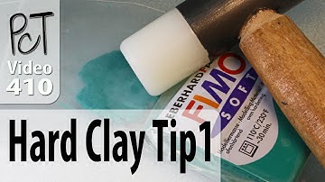 Conditioning Hard Polymer Clay - Tip #1 Using a Hammer