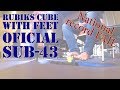 Rubik&#39;s Cube With Feet solve 42.84 | Кубик Рубика ногами