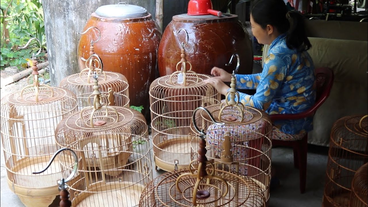 Cơ sở sản xuất lồng chim của chú Hưng duy nhất ở tỉnh Bến Tre