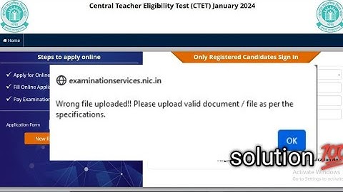 Wrong file uploaded ll  Please upload valid document and file as per the specifications
