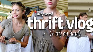 thrift with me in KEY WEST 🏝️ (+ try on haul ) | key west thrift vlog (pt. 2)