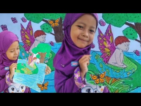 Menggambar dan mewarnai peri yang sangat lucu😍