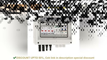 Solar photovoltaic PV Combiner Box With Lightning Protection 2 input 1 out DC 600V Fuse MCB SPD Wate