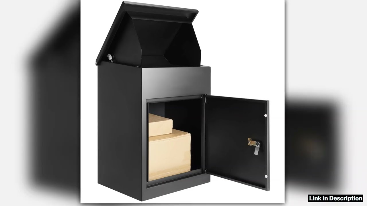 SucceBuy Package Delivery Boxes Galvanized Steel Wall Mount Waterproof Mailbox with Coded Lock