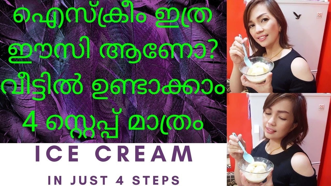 ICE CREAM MALAYALAM ഐസ്ക്രീം ഈസി ആയി വീട്ടിലുണ്ടാക്കാം ICE CREAM