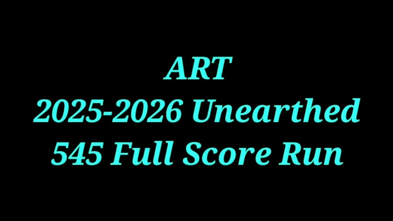 ART 2025-2026 FLL Unearthed 545 Full Score Run #firstlegoleague #fll 