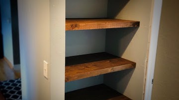 Building and Installing BEAUTIFUL Reclaimed Wood Floating Shelves
