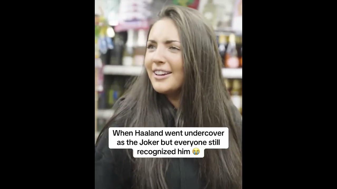 Nobody was fooled 😭 (via Erling Haaland/YouTube)
