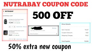 Nutrabay Coupon Code || 50% off extra new coupon code