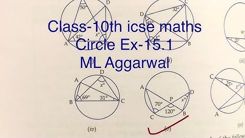 Class-10th #icse #maths #circle | Using the given information, find the value of x in each of the…