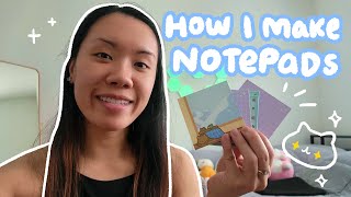 How I make my own notepads! DIY Homemade stationery ✨