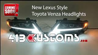 New Lexus Style Toyota Venza Headlights Custom