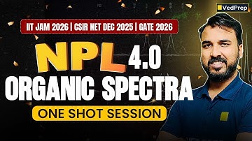 Organic Spectra | NPL Season 4 | CSIR NET Dec 2025, IIT JAM 2026, GATE 2026 Aspirants | Chem Academy
