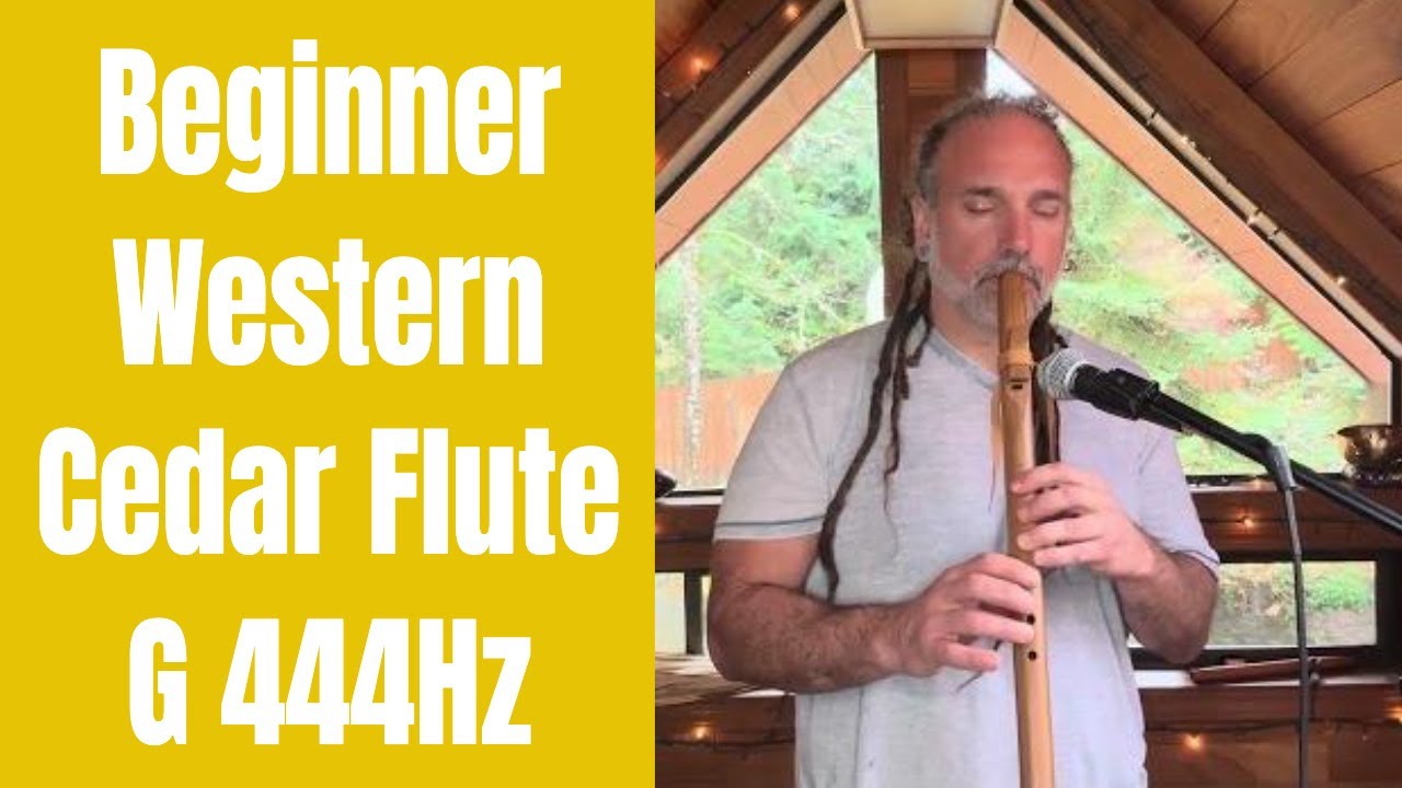 Beginner Western Cedar Flute, G 444Hz