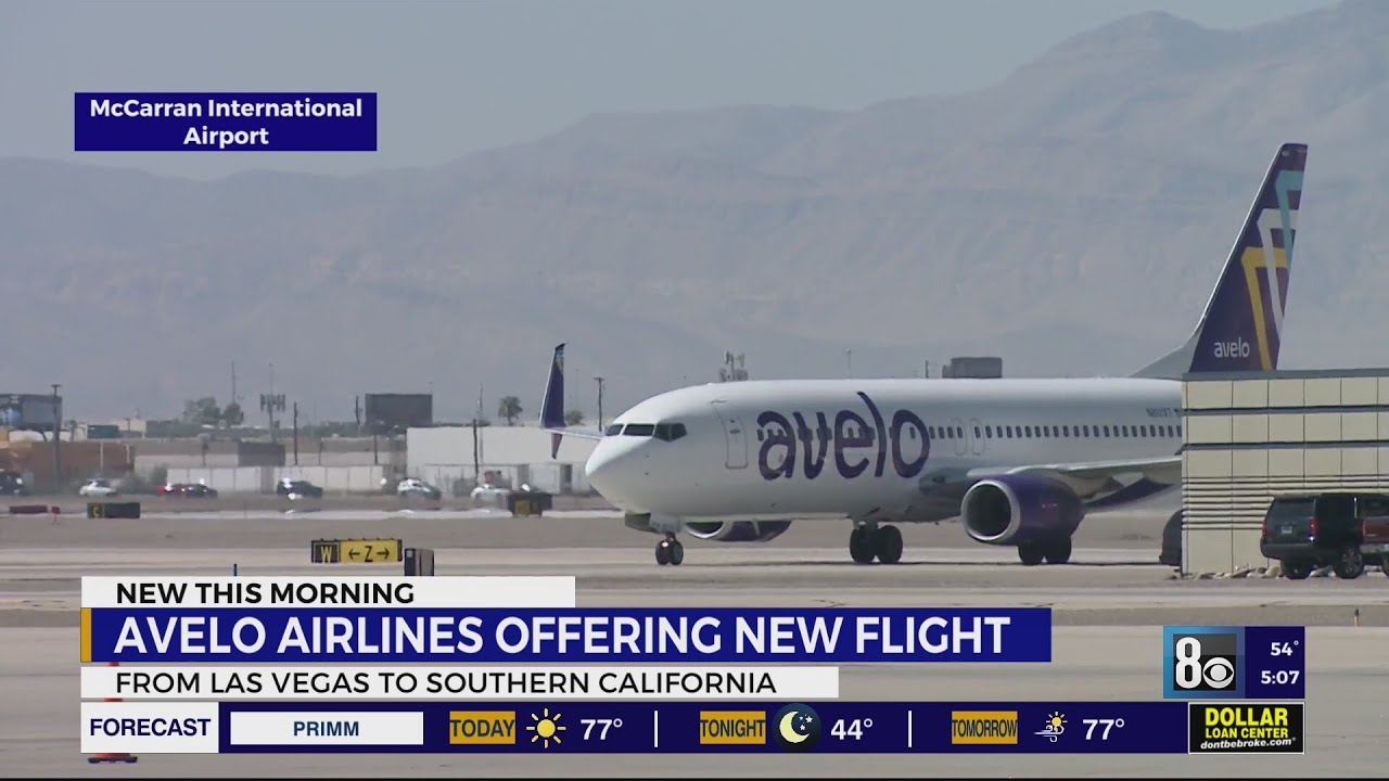 Avelo Airlines offering flights between Las Vegas and Burbank YouTube