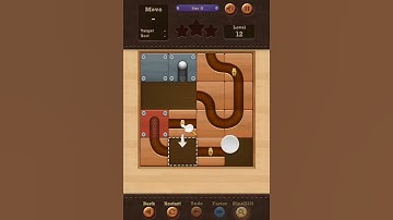 Roll the Ball slide puzzle Star G Pack Level 12 Solution