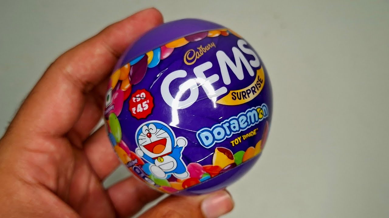 Doraemon cadbury gems surprise toy inside 😍