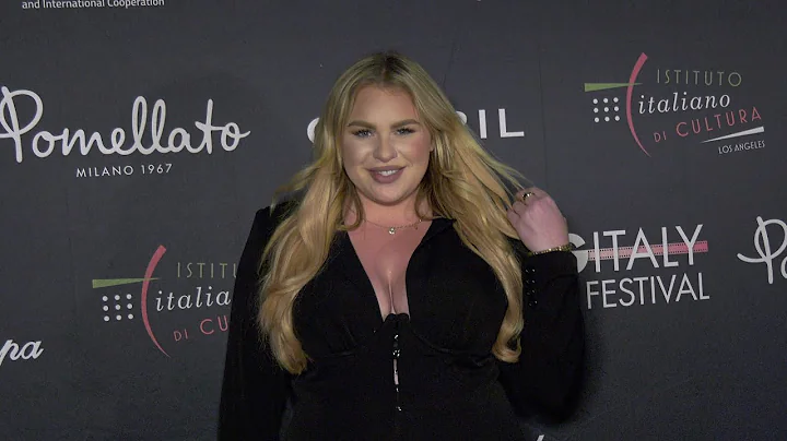 Chel Sgro Filming Italy Los Angeles 2022 Red Carpet