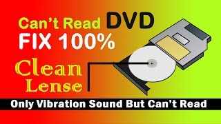 dvd drive cant read disc | fix 100%  | how to clean dvd rw lense | laptop / computer