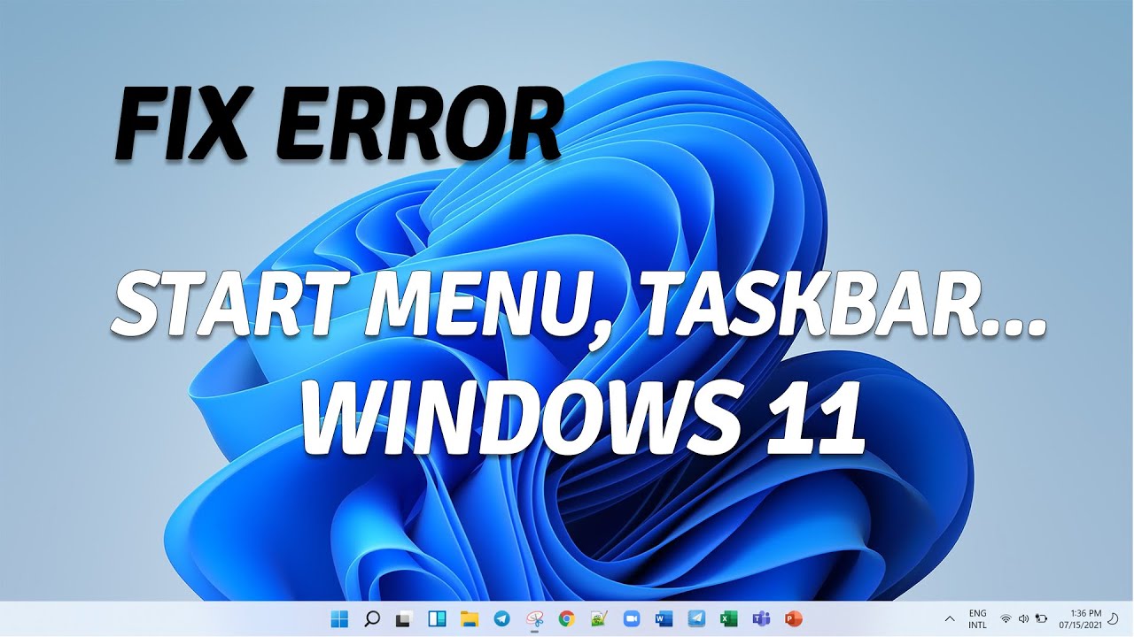 How to Fix Windows 11 Start menu Not Working and Many More #VidHubMedia ...