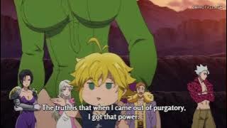 Meliodas breaks the curse and shows his true magic form