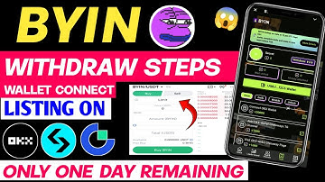 BYIN Withdrawal Process | Byin Listing on Gate io Exchange | BYIN Airdrop Same Like Dogs