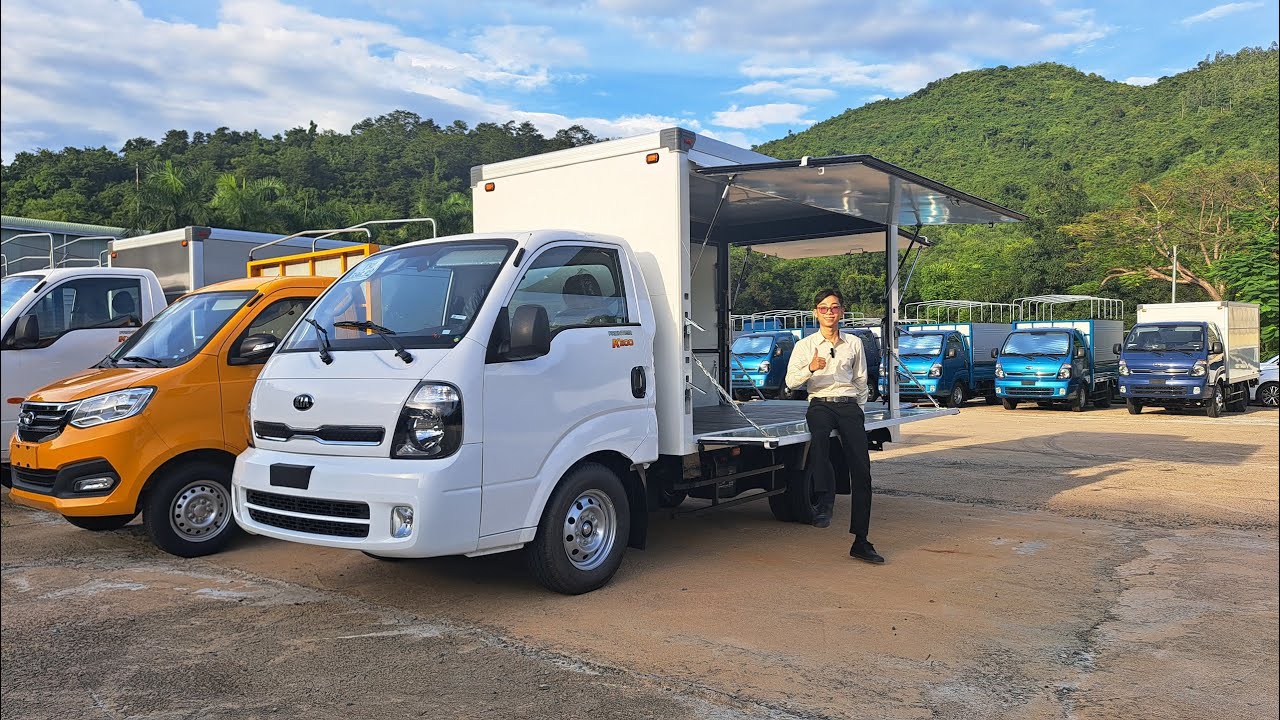 QUÁ ĐẸP VỚI MẪU THÙNG KÍN CÁNH DƠI KIA K200 DÙNG BÁN HÀNG LƯU ĐỘNG | THÍCH XE TẢI