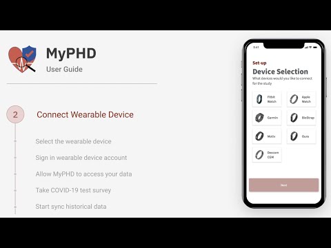 MyPHD Tutorial - Section 2: Connecting Wearables