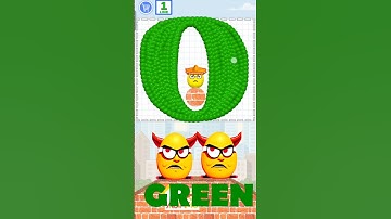 Draw to Smash LEARN COLORS #shorts #drawtosmash #gamingshorts #satisfying #asmrvideo#funny#alphabet