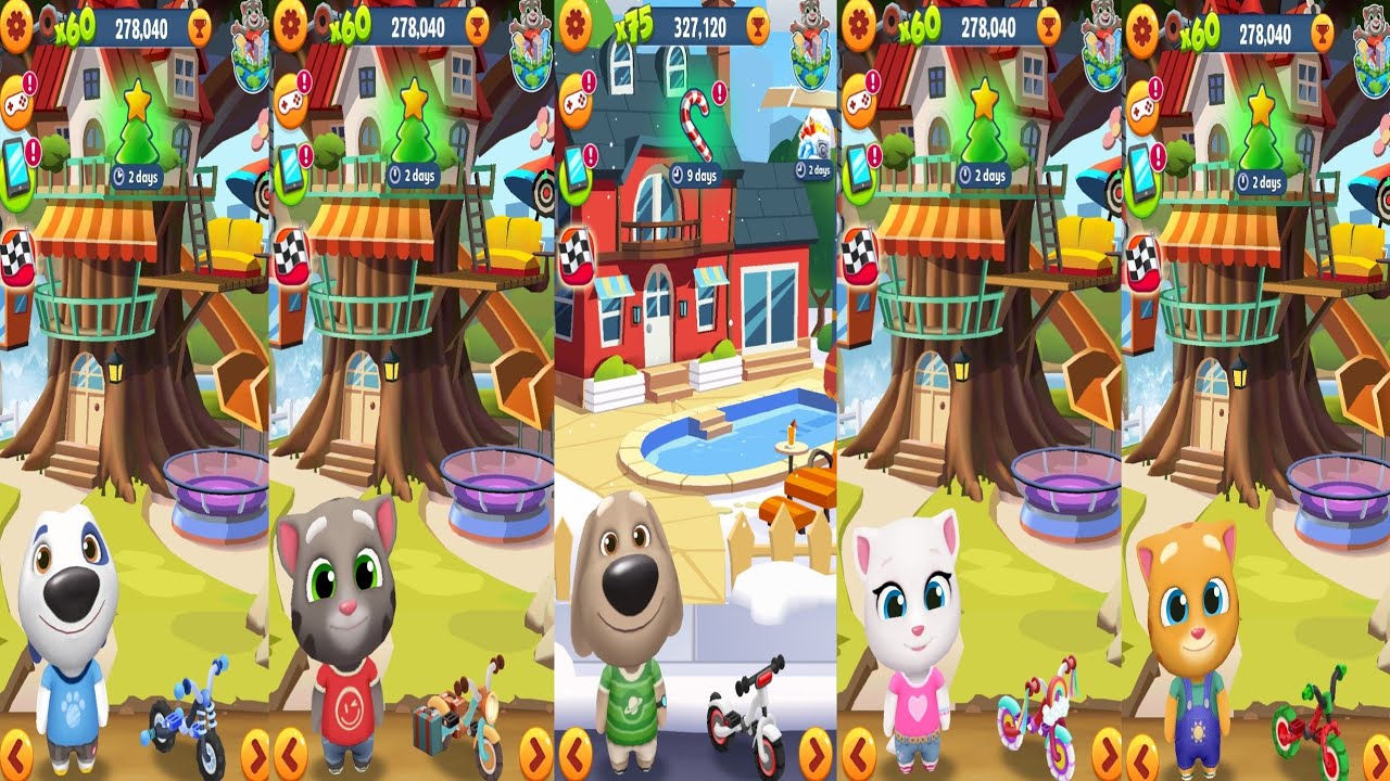 Tom Gold Run.Hank vs Tom vs Been vs Angela vs Ginger Gameplay Android#39