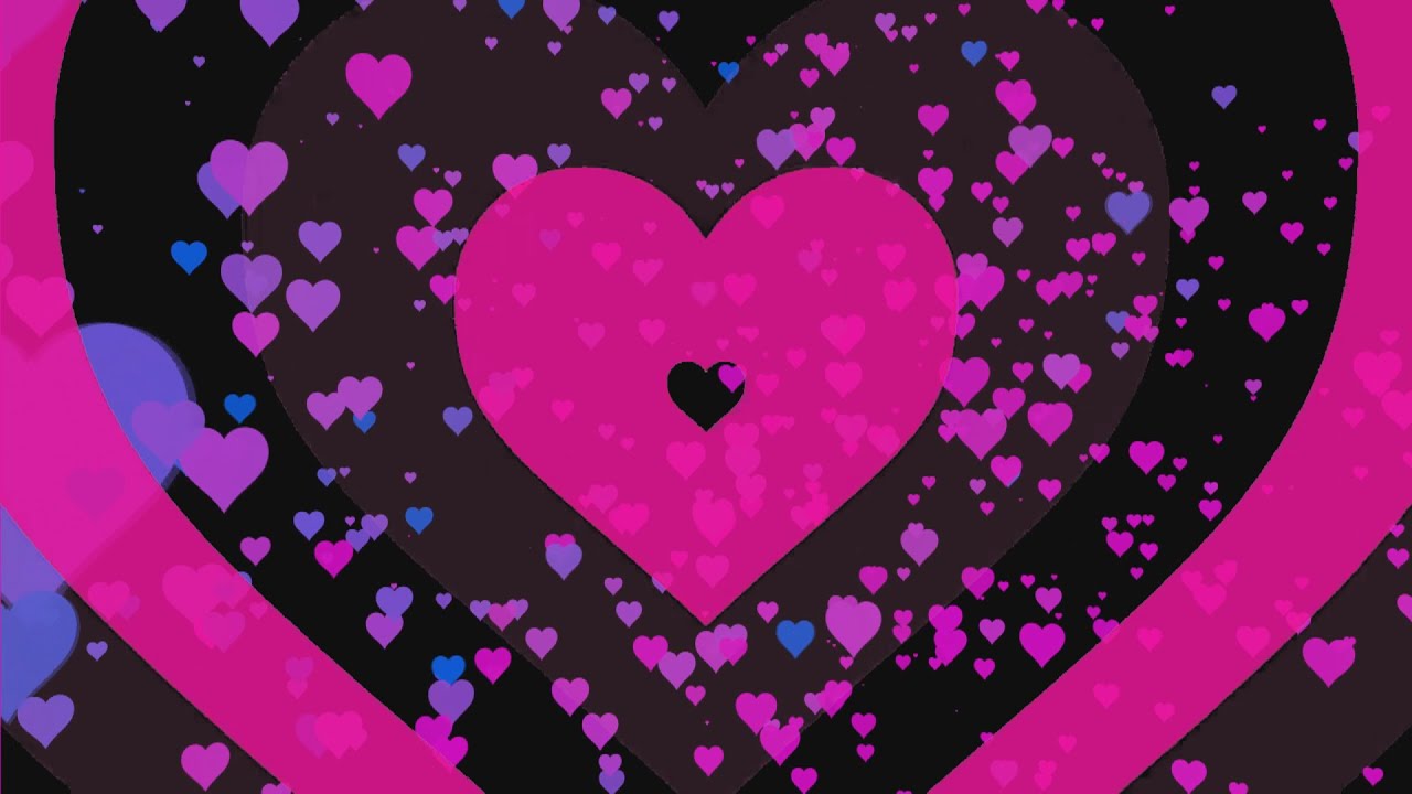 Сердечки фон | background video | animation | Футажи | ФутаЖОР