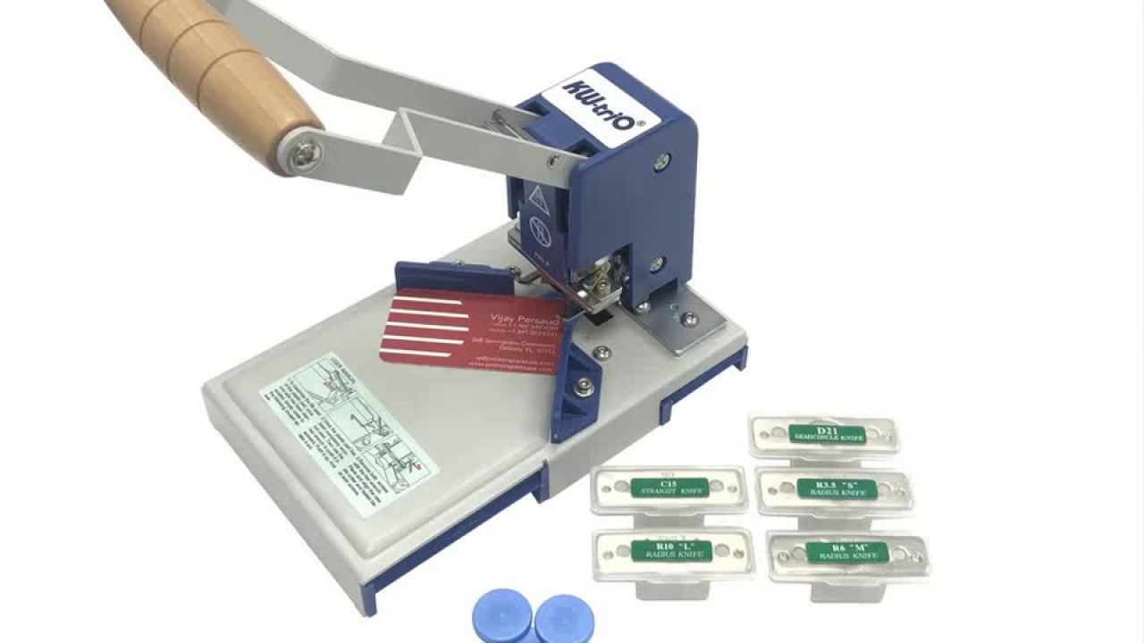 Kw-Trio Table Top Cornering Rounding Machine! - YouTube