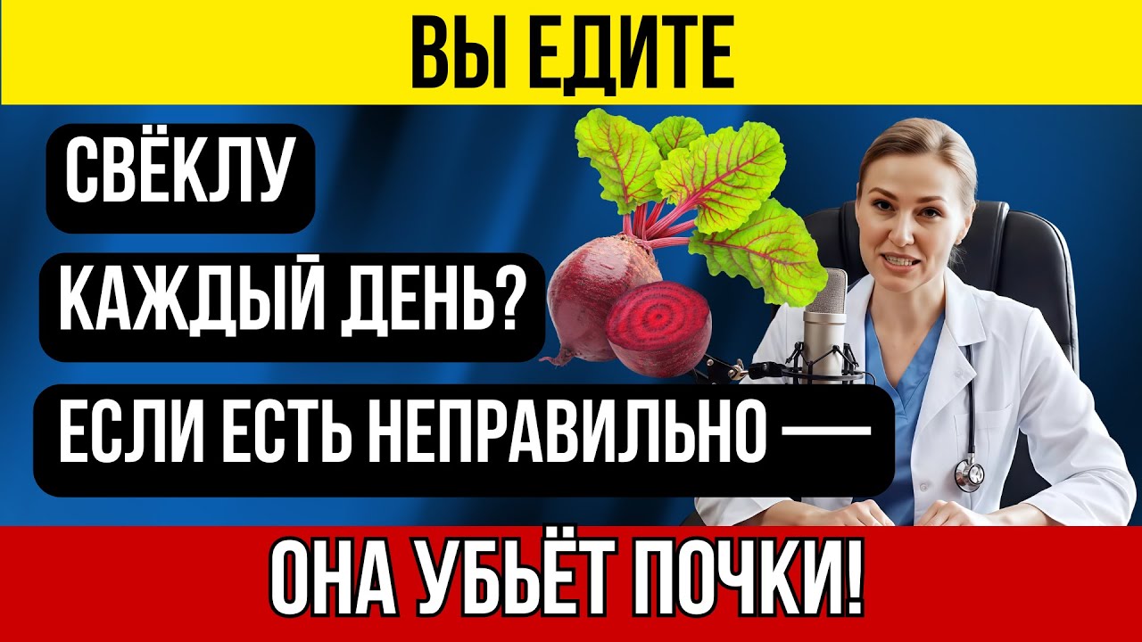 Вы едите свёклу каждый день? Она полезна, но при неправильном сочетании вредна для почек.