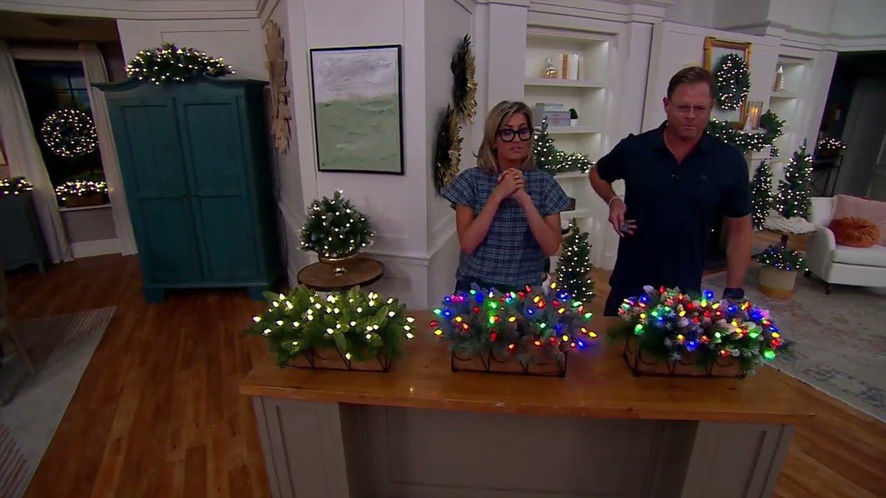 Bethlehem Lights 24" Overlit Window Box with Color Flip LEDs on QVC