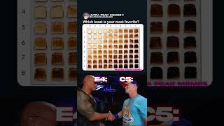 The Rock vs John Cena: Toast Edition 😂🔥 #funny  #meme #shorts