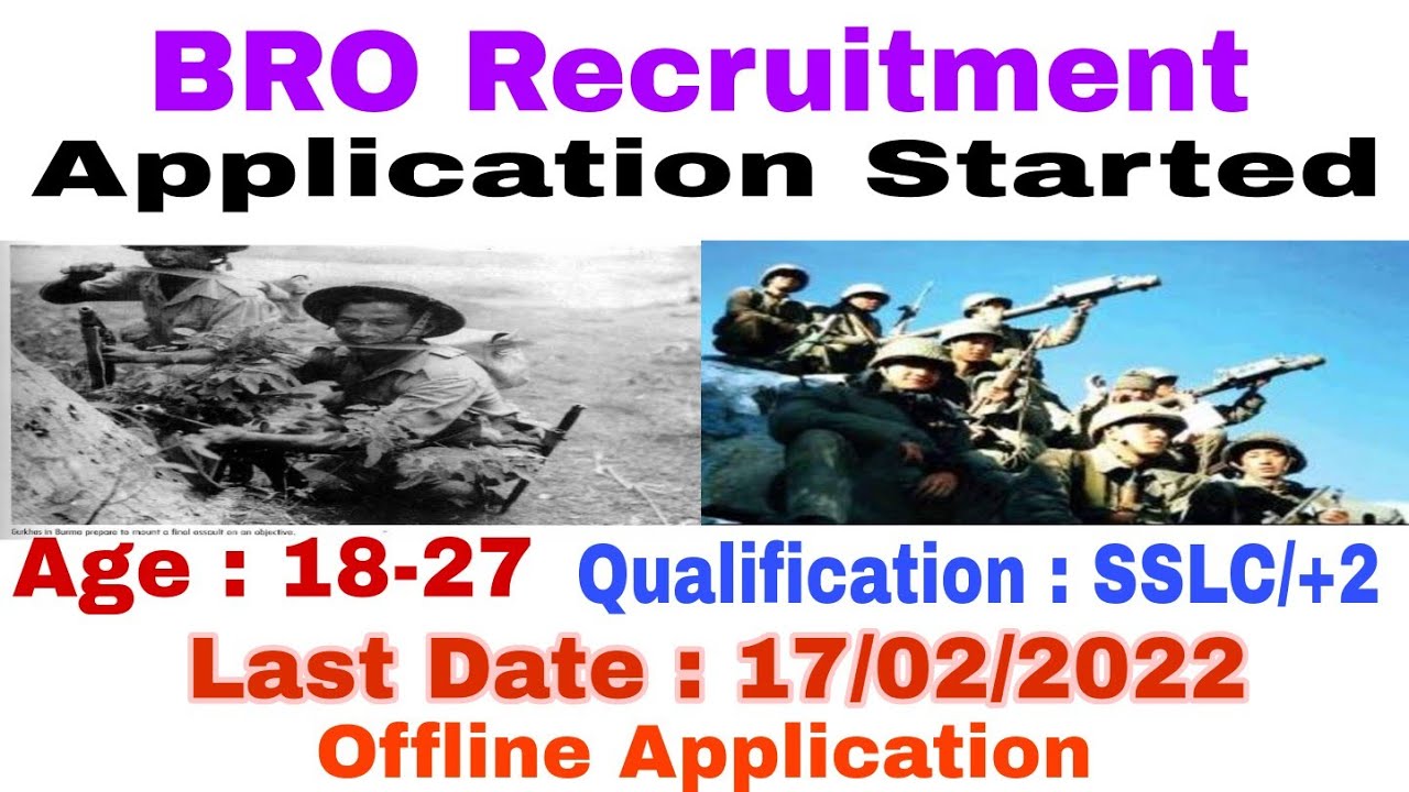 BRO Recruitment 2021 Official Notification || BRO Recruitment || BRO New Recruitment For Mens‼️