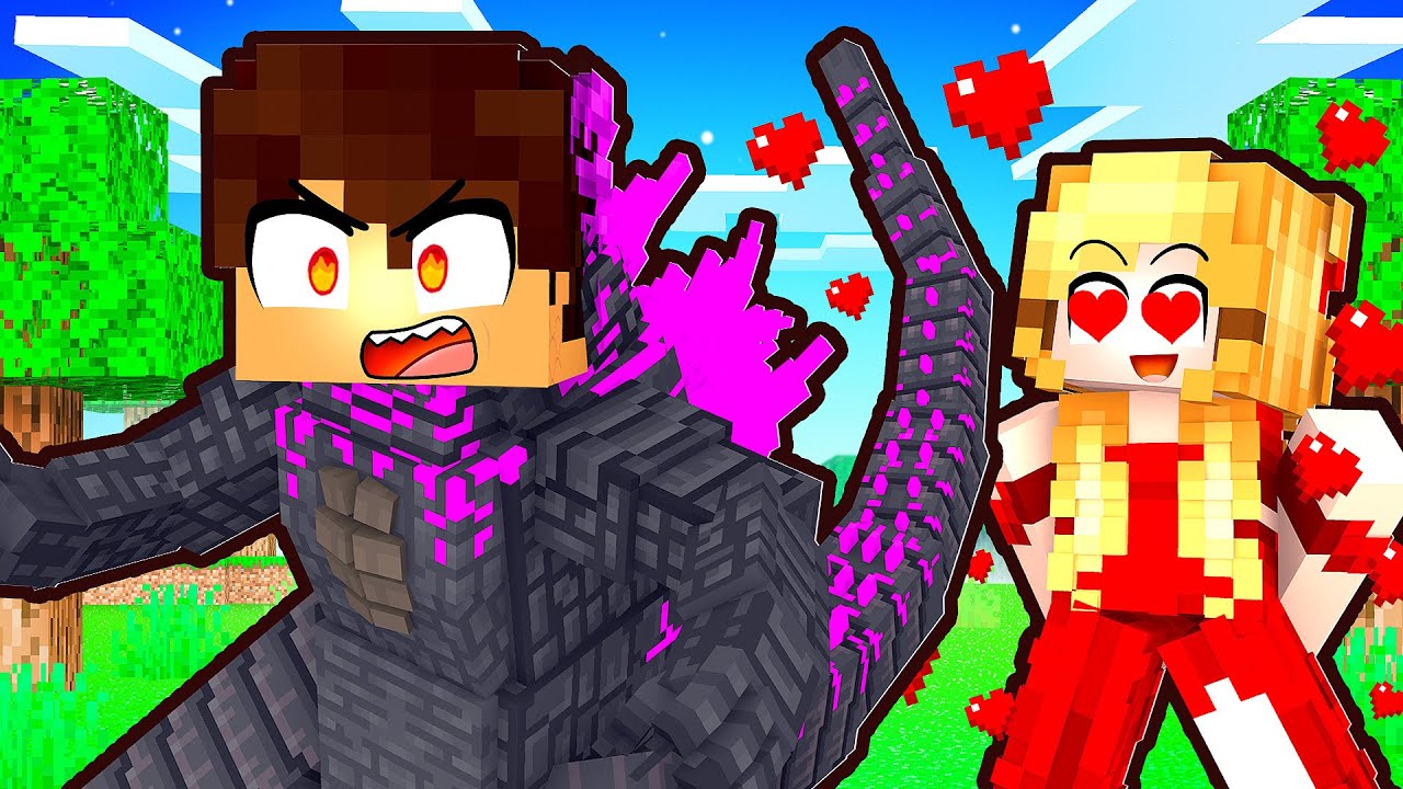 GAROTA RICA se APAIXONOU pelo GAROTO GODZILLA no Minecraft