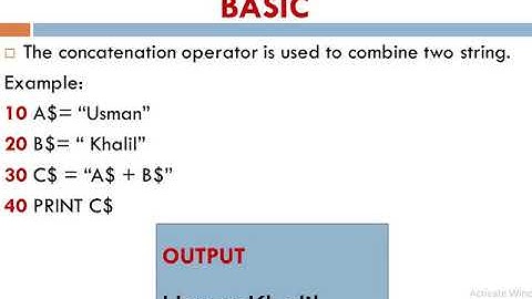 10th Computer Science||What Is Concatenation,assignment Operator and assignment statement