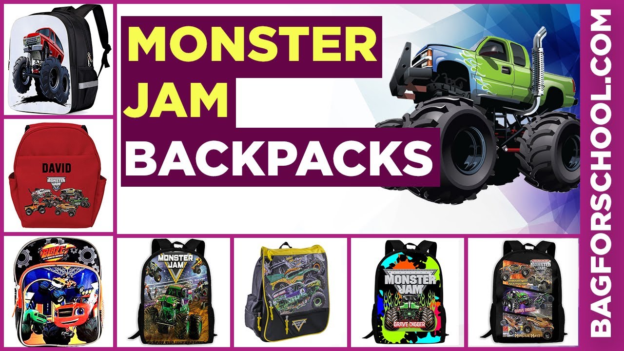 monster jam backpack